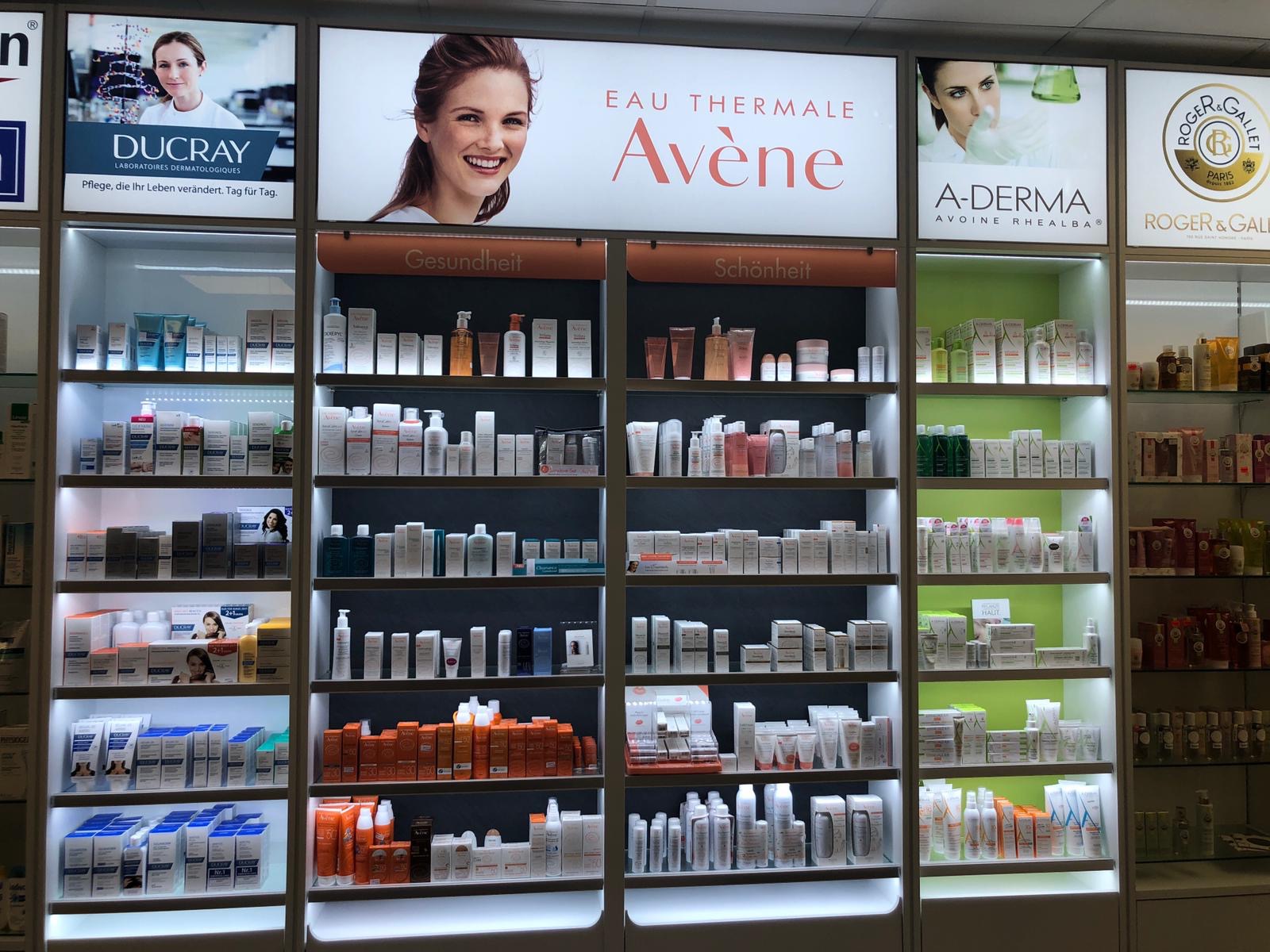 Kosmetikangebot Avène, Ducray und Aderma
